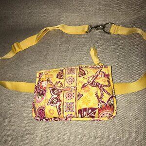 Vera Bradley Fanny Pack Belt Bag convertible Crossbody Bali Gold, Retired Mint